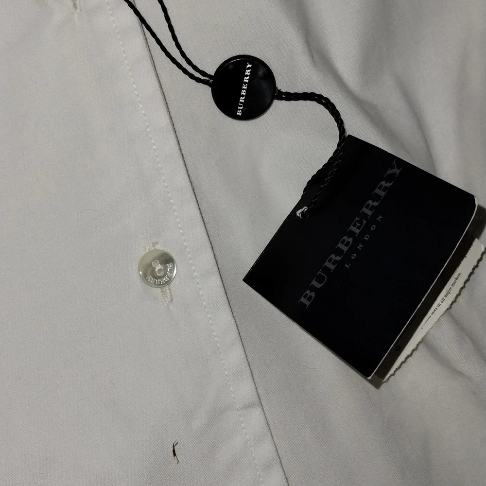 Burberry Asymmetrical Ivory Button-Up Shirt - Picture 2 of 11